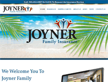 Tablet Screenshot of joynerinsurance.com